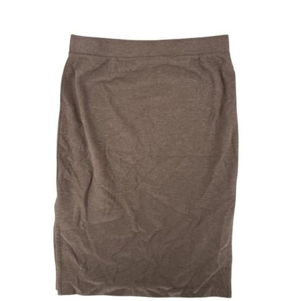 J Jill Pure Jill Top Skirt Set Large Mocha Brown Textured Knit Maxi Minimalist - Picture 9 of 10